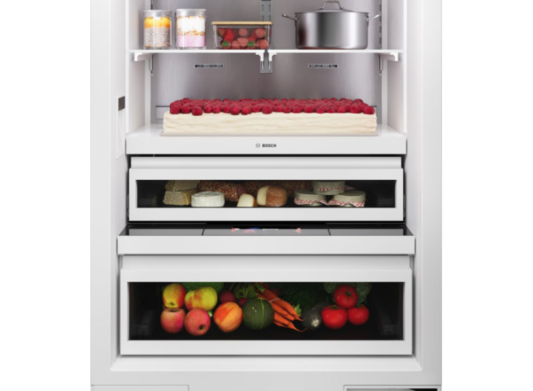 Bosch Benchmark Vario 16.5 Cu. Ft. Built-In Bottom Freezer Refrigerator 30-Inch in Custom Panel - B30IB100SP