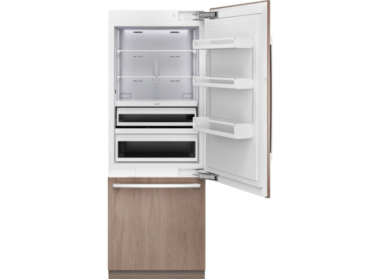 Bosch Benchmark Vario 16.5 Cu. Ft. Built-In Bottom Freezer Refrigerator 30-Inch in Custom Panel - B30IB100SP