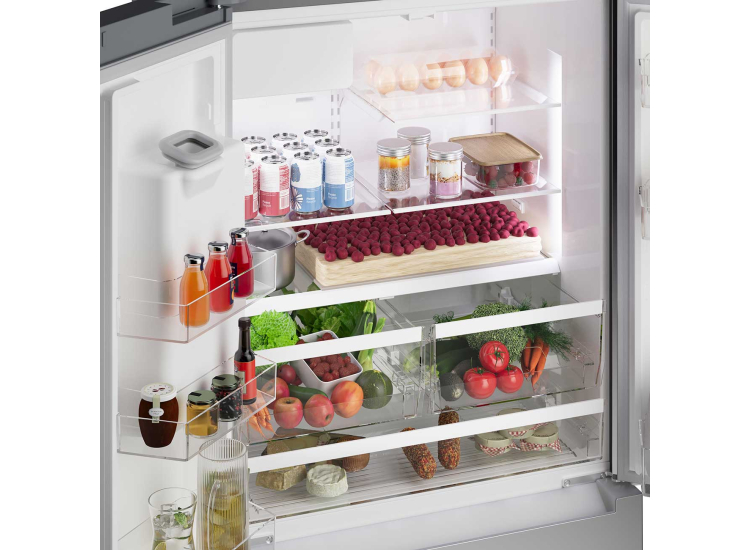 Bosch 100 Series 21.6 Cu. Ft. French Door Refrigerator 36-Inch Wide in Anti-Fingerprint Stainless Steel - B36CD10ENS