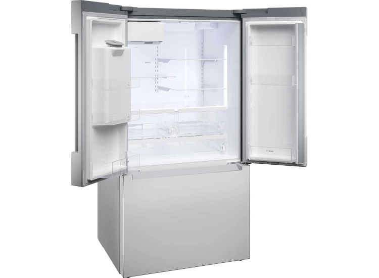 Bosch 100 Series 26 Cu. Ft. French Door Bottom Mount Refrigerator 36-Inch Wide in Anti-Fingerprint Stainless Steel - B36FD10ENS