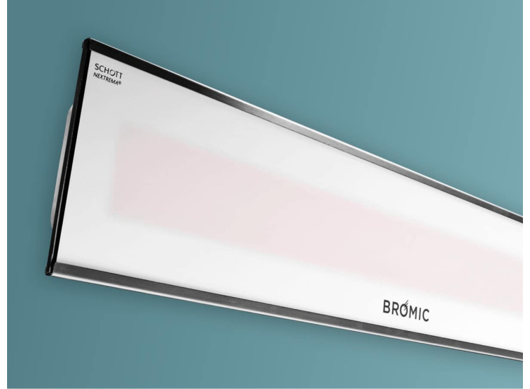 Bromic Heating Platinum Smart-Heat 4500W 240V White Electric Outdoor Patio Heater - BH3622001