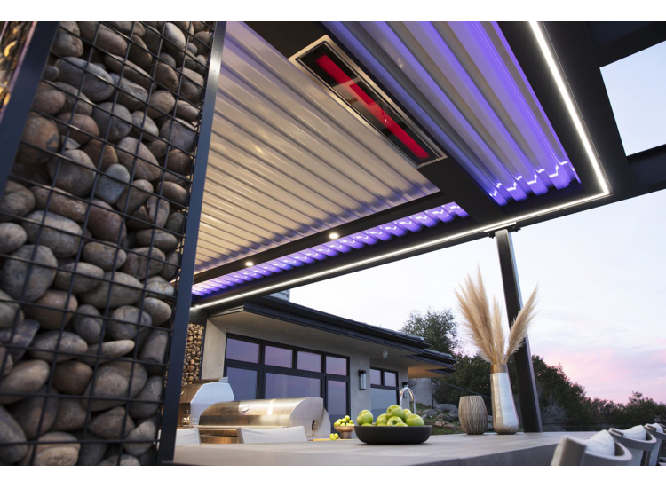 Bromic Heating Platinum Smart-Heat 4500W 208V Black Electric Outdoor Patio Heater - BH3622004