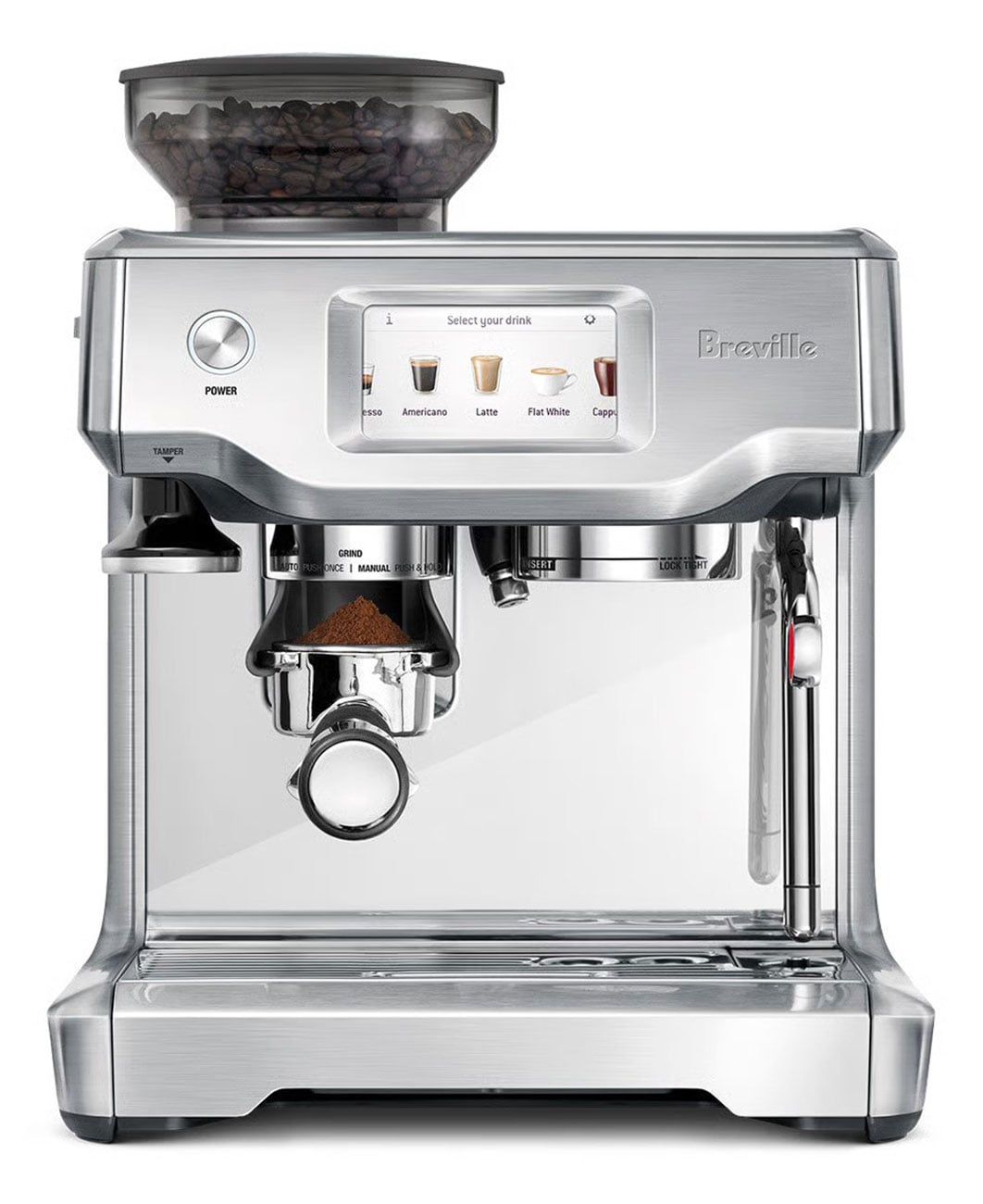 Main Front View of Espresso Machine
