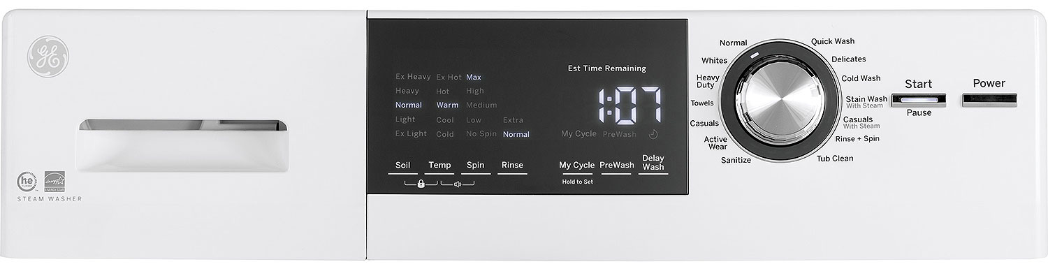 Close-up of control panel.