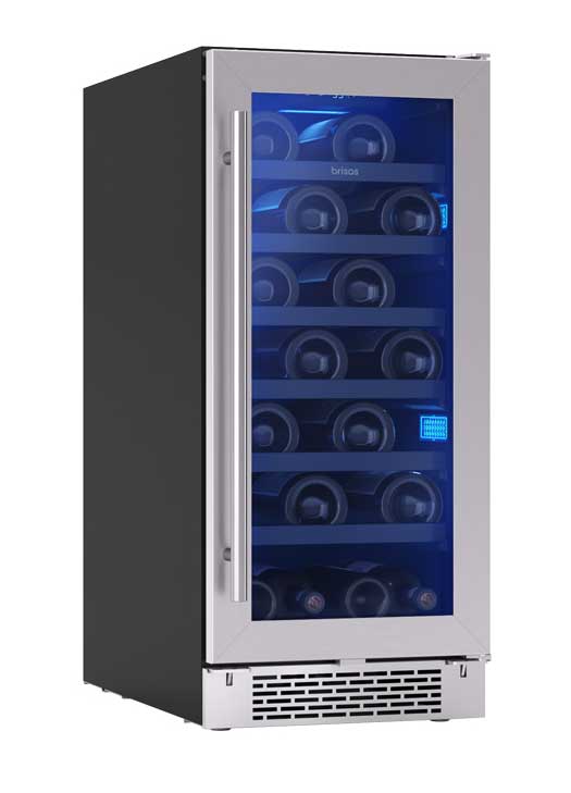 Angled Front View of Wine Cooler