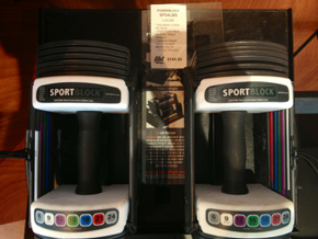 Electronic multi-weight dumbbell set