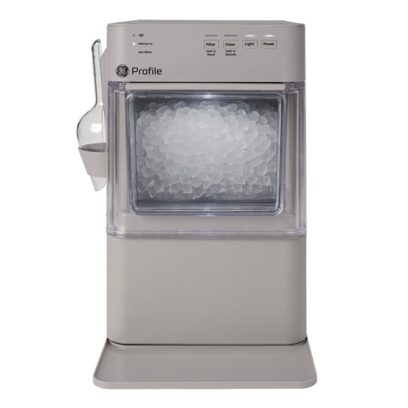 GE Profile Opal Mini Nugget Ice Maker in Stone Gray - P4NM20BZLG