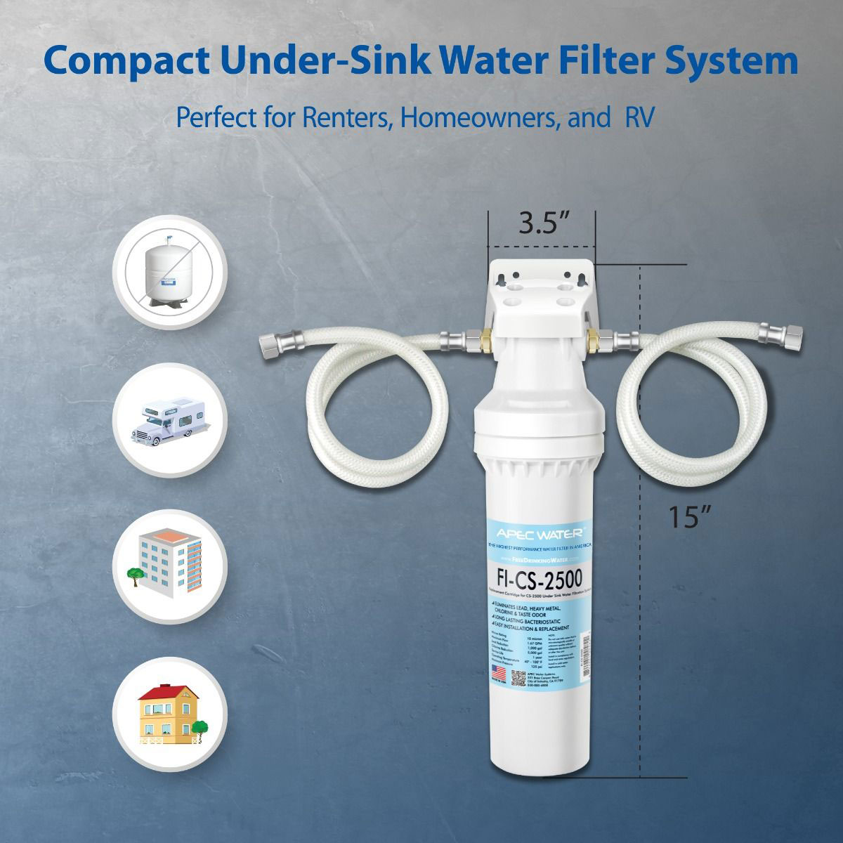 APEC Water Water Filtration System CS2500 Abt