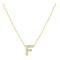 Roberto Coin 18K Yellow Gold Tiny Treasures Love Letter F Pendant With Diamonds