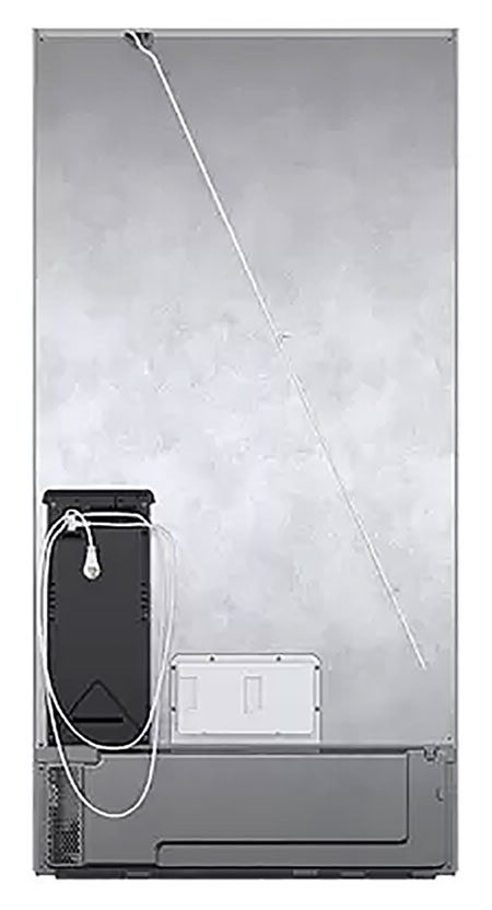 Back of a Bosch 800 Series 36 Inch Counter-Depth Refrigerator
