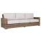 Sunset West Havana Sofa in Canvas Flax Sunbrella | Aged Tobacco