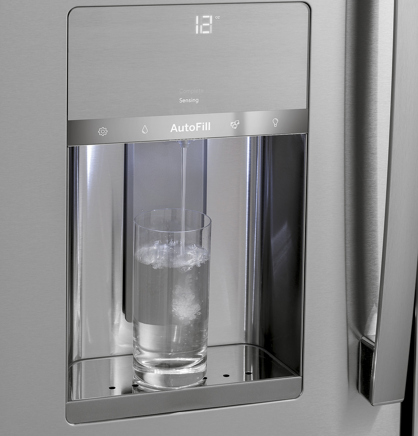 Water dispenser in use.
