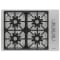BlueStar X-8 Drop-In Gas Cooktop 30-Inch in Stainless Steel