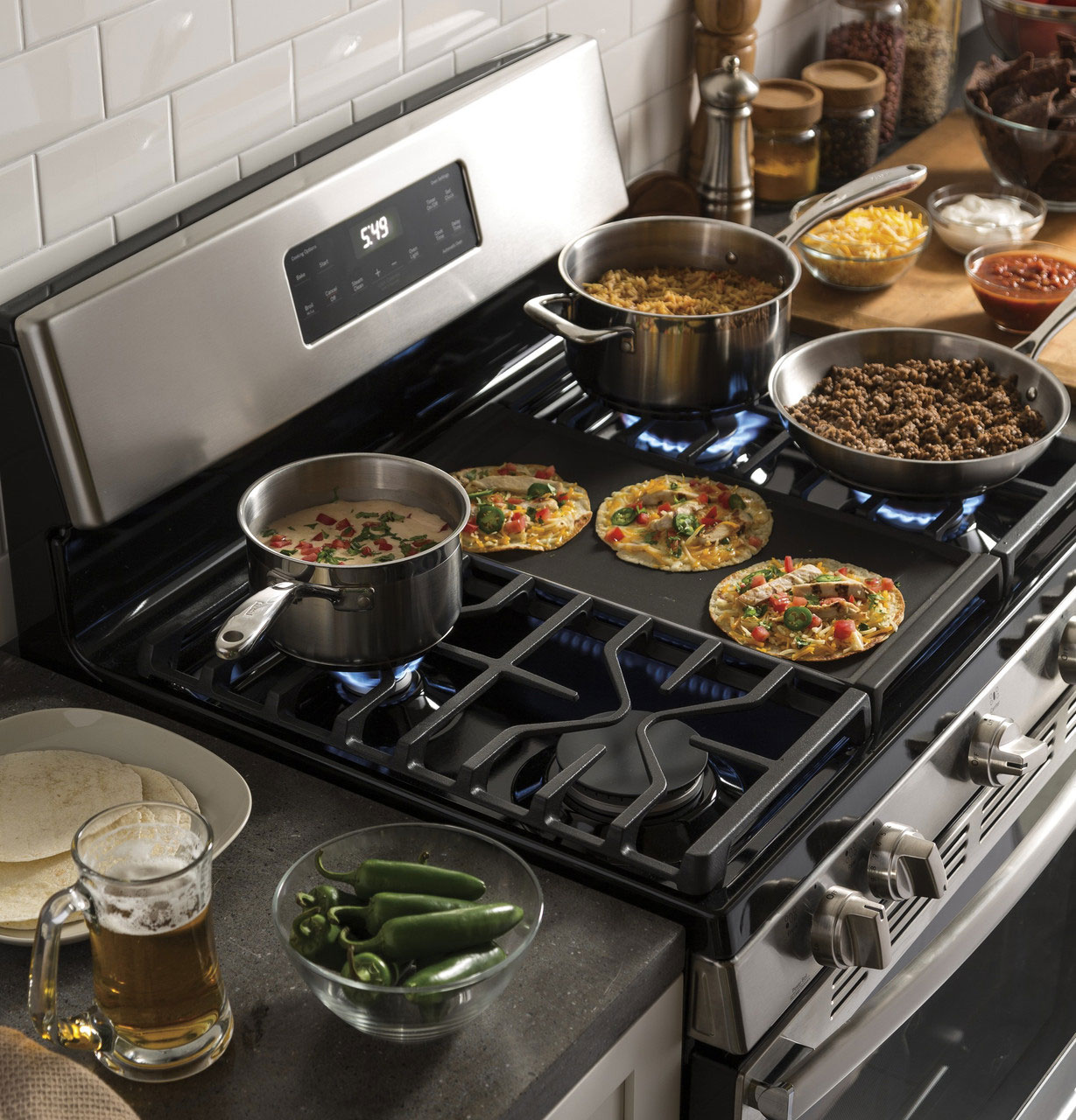 Top View Of Ge Gas Range