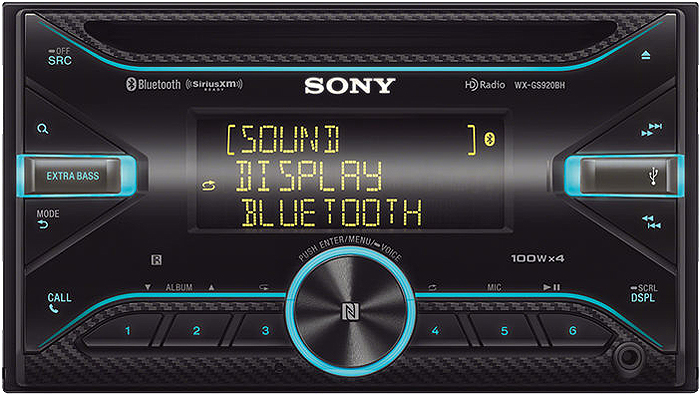 Large image of Sony Double DIN Car Receiver With Bluetooth