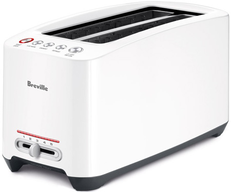 Breville Lift And Look White 4Slice Toaster BTA630XL