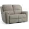 Flexsteel Henry Fabric Power Reclining Loveseat w/ Power Headrests & Lumbar