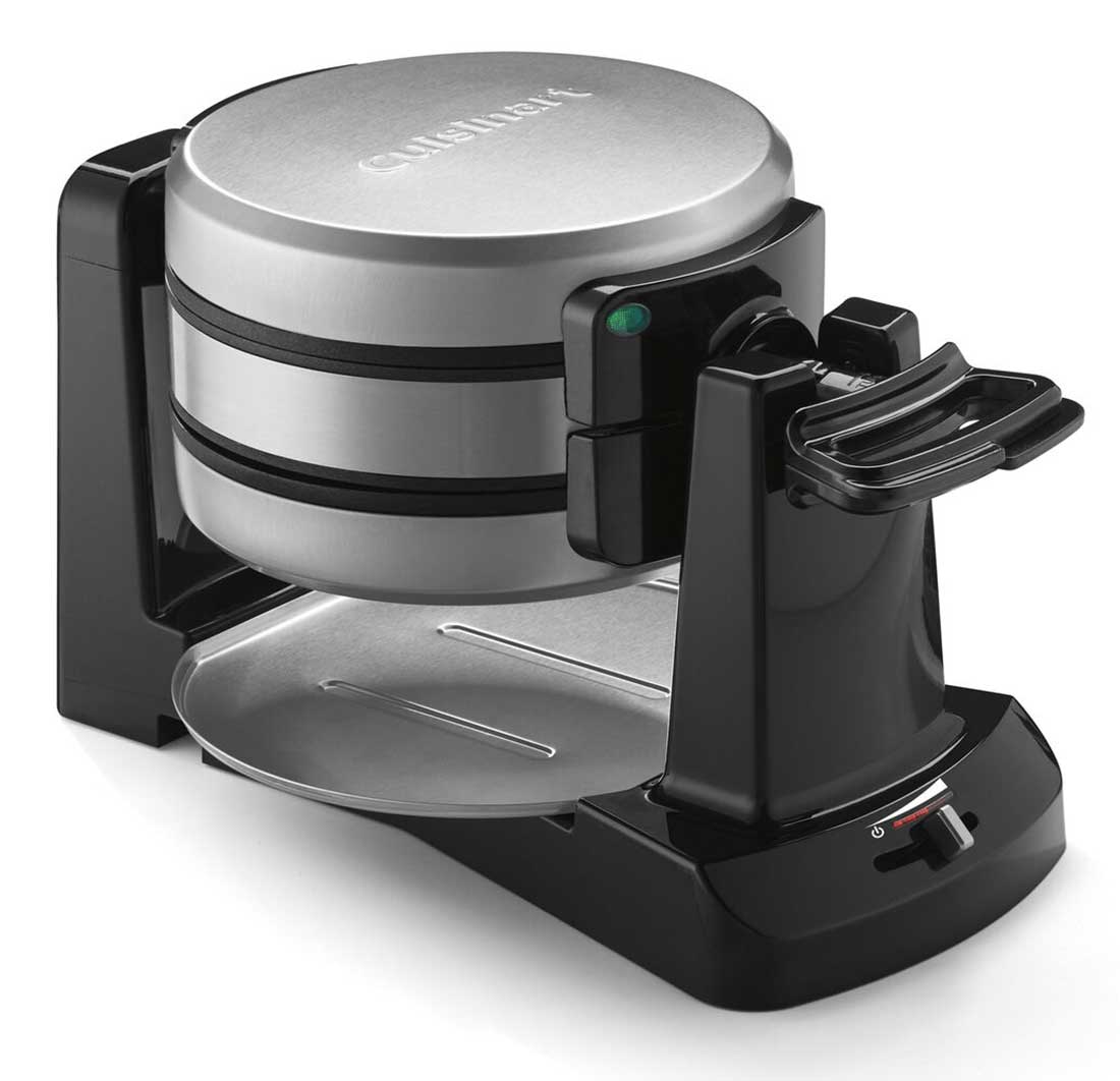 Front Angled view of Double Flip Belgian Waffle Maker