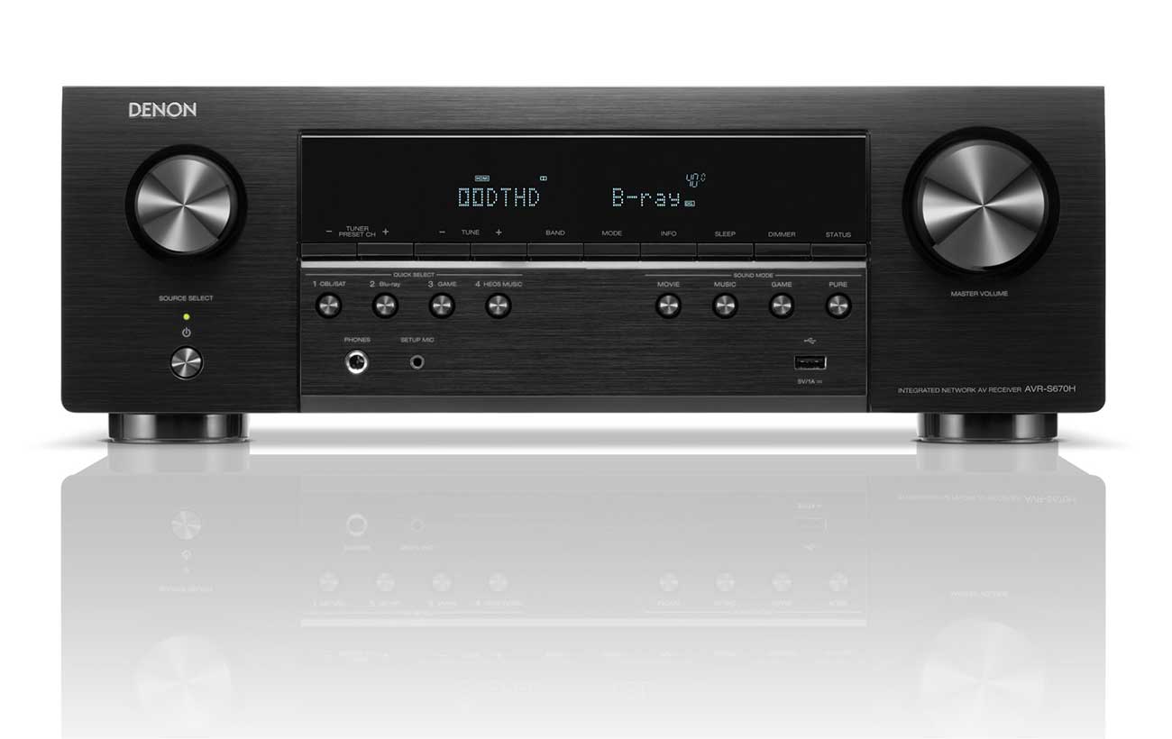 Front view of A/V Receiver