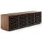 BDI Elements Media Console Rolling Plinth Base with 4 Constellation Doors in Natural Walnut