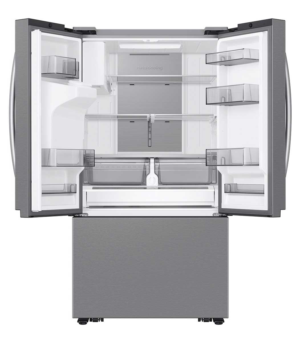Front View of Refrigerator Open