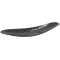 Howard Elliott Chiseled Iron Large Elongated Tray in Texture Black Finish