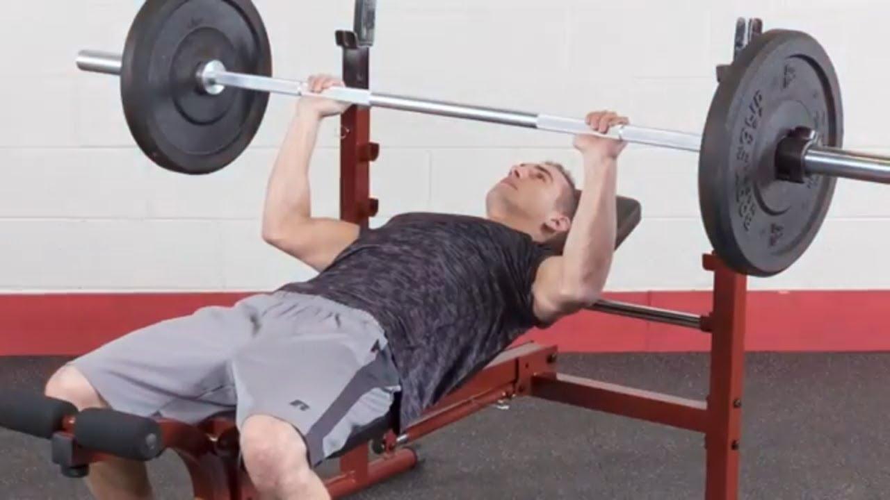 Watch BodySolid: Best Fitness Olympic Bench BFOB10