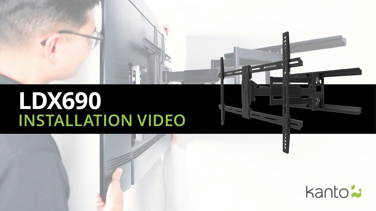 Watch LDX690 TV Wall Mount Installation Guide | Kanto Mounts