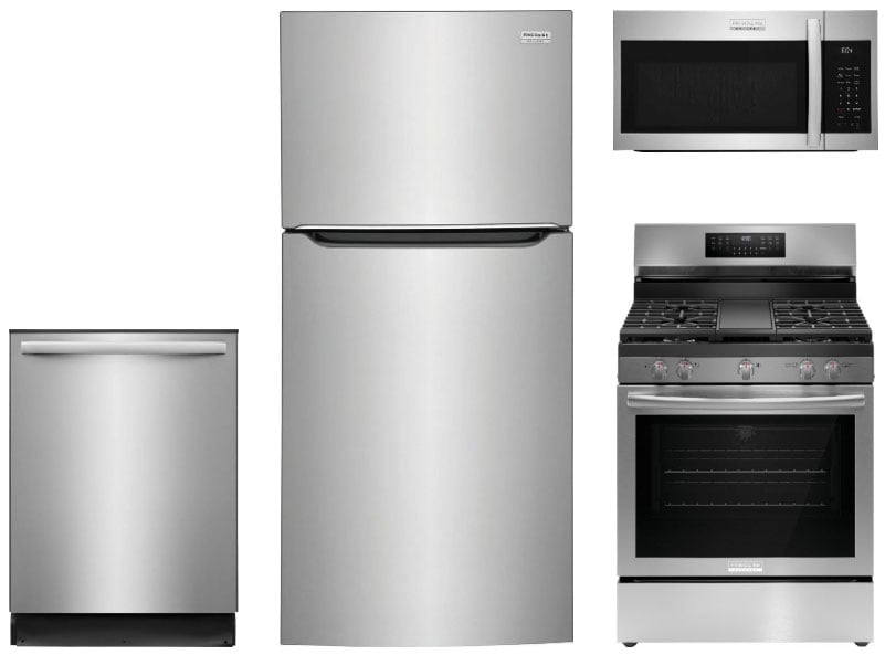 Front View of Frigidaire Gallery Stainless Steel Appliance Package
