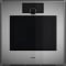 Gaggenau Expressive Series Single Wall Oven Right Hinge 24-Inch Wide in Stainless Steel Behind Smoked Glass