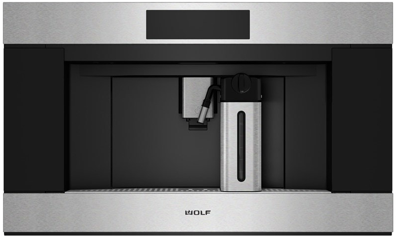Front view of Wolf E Series Transitional 30" Stainless Steel Built-In Coffee System