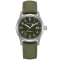 Hamilton Khaki Field Mechanical Dark Green Dial & Canvas Strap Watch, 38mm