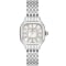 Michele Meggie Diamond Dial Silver-Tone SS Bracelet Watch, 29mm