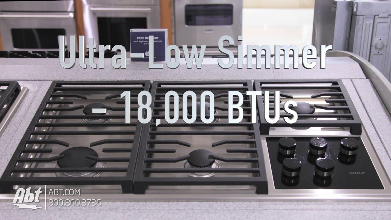 Wolf 36" Stainless Transitional Gas Cooktop CG365T/S