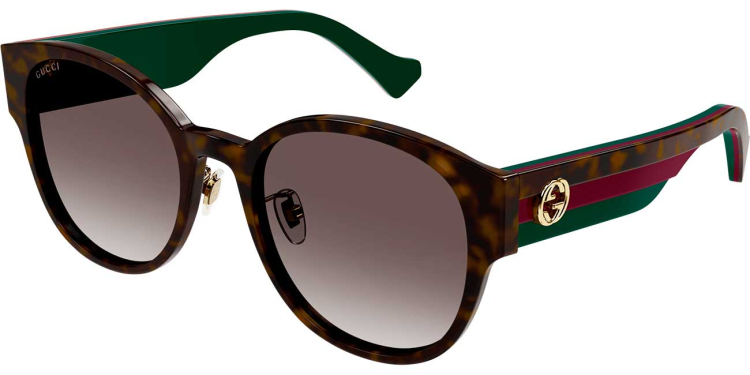 Gucci Web Sunglasses 56mm with Brown Gradient Lenses  display picture 3
