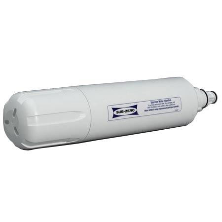Angle view of water filter.