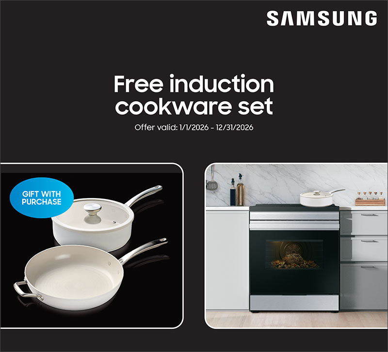Samsung FREE Induction Cookware Set