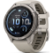 Garmin fenix 9 Pro inReach, Smartwatch 43mm in Titanium with Fog Gray/Dark Sandstone Silicone Band