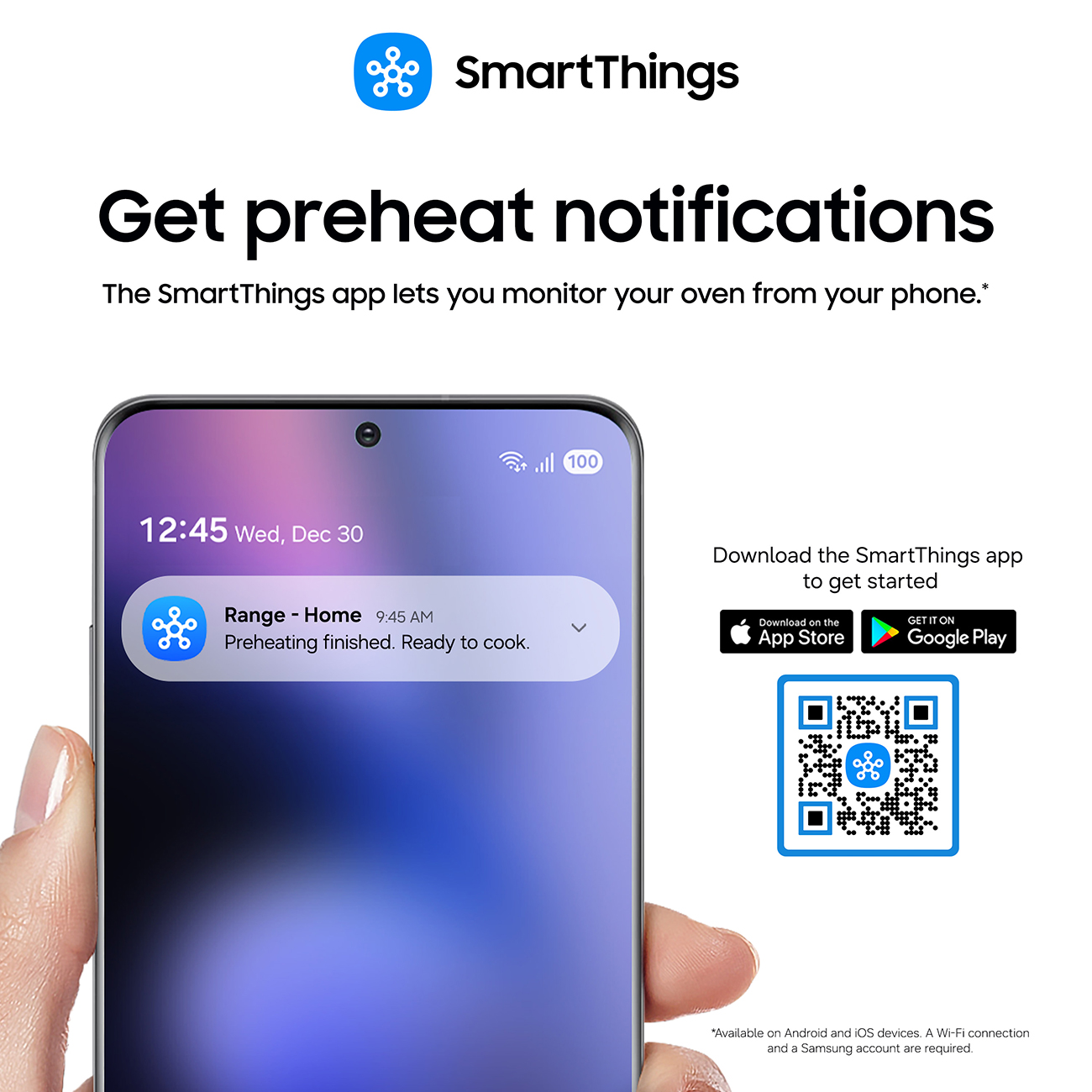 SmartThings Get Preheat Notifications - Gas Range