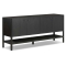 Four Hands Zuma 4 Door Sideboard in Smoked Black Ash Veneer