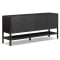 Four Hands Zuma 4 Door Sideboard in Smoked Black Ash Veneer