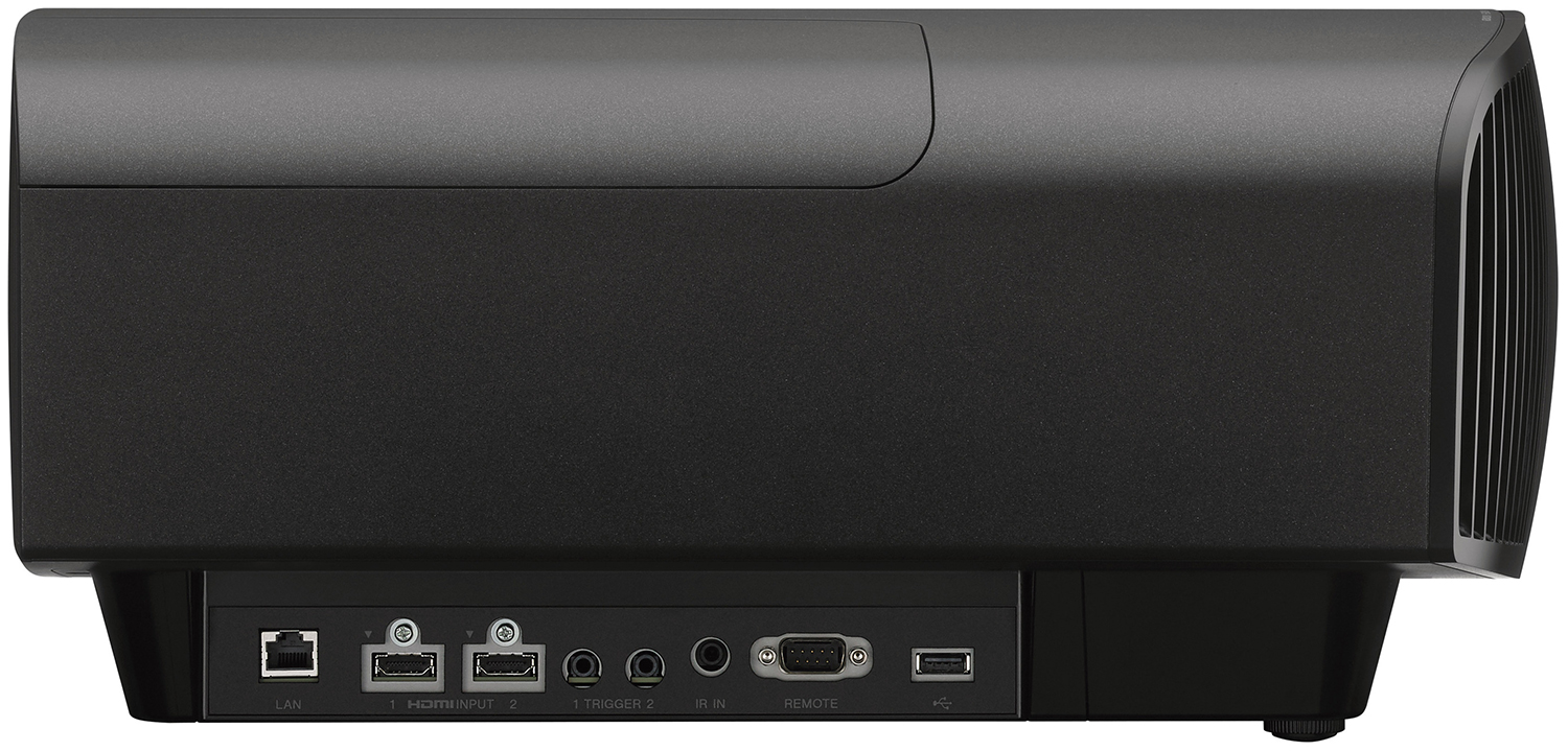 Input/output terminal side of the 4K HDR projector.