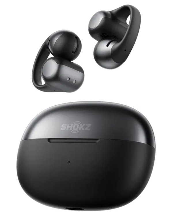 Large image of Shokz OpenDots ONE Earbuds Open-Ear True Wireless in Black