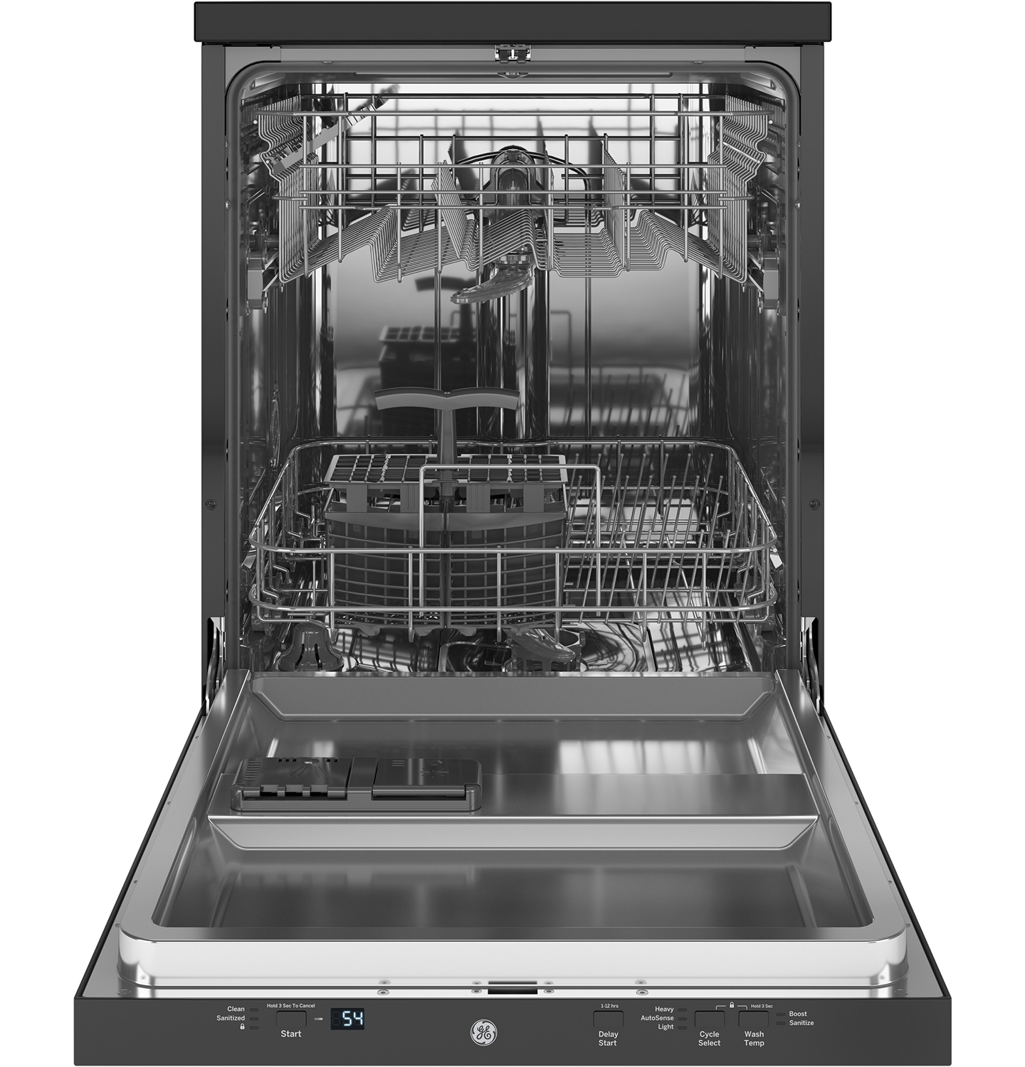 GE 24" Black Portable Dishwasher GPT225SGLBB Abt