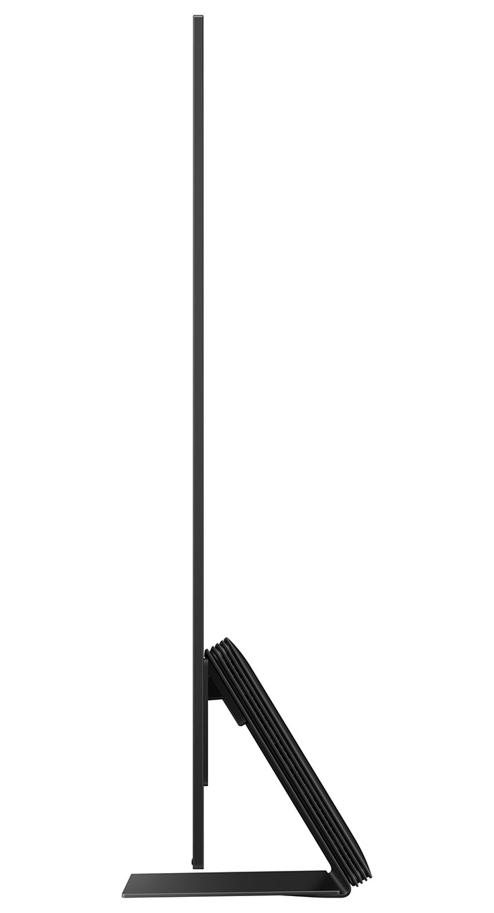 Samsung 77 Inch 4K OLED TV from the Side

