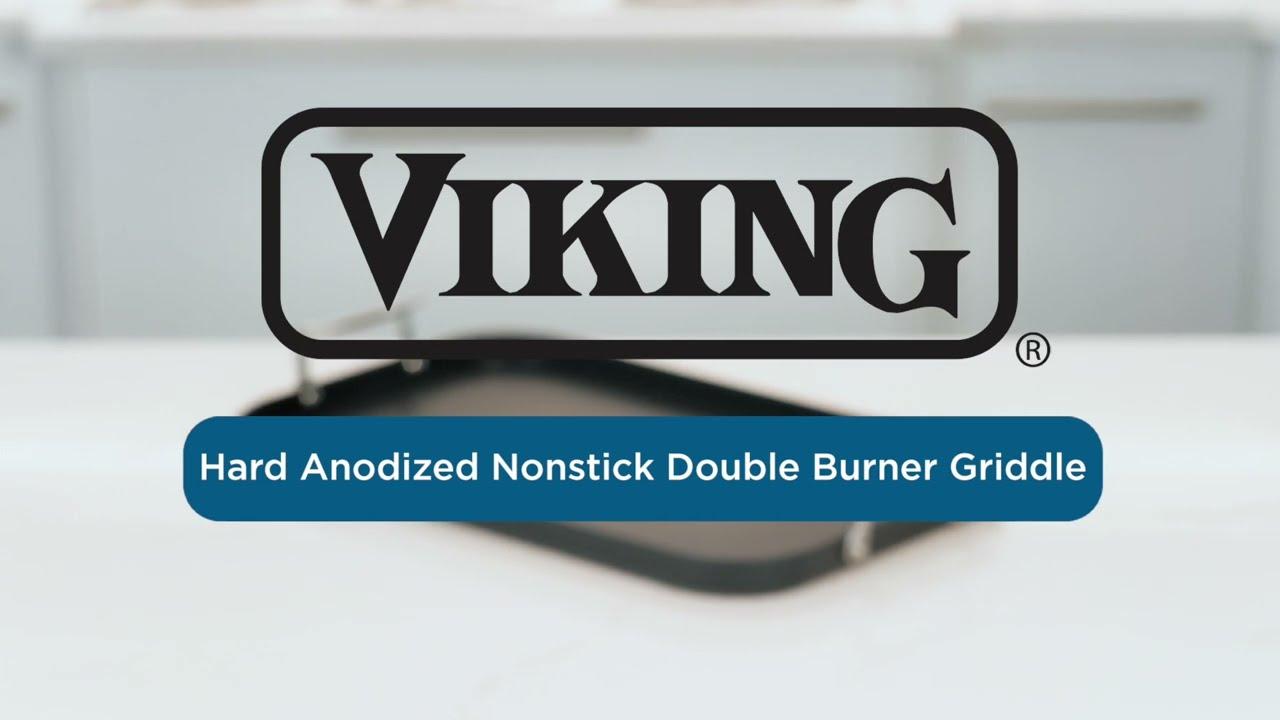 Watch Viking Hard Anodized 18" Double Burner Nonstick Griddle