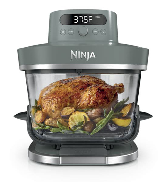 Front of Ninja Air Fryer in Ash Gray
