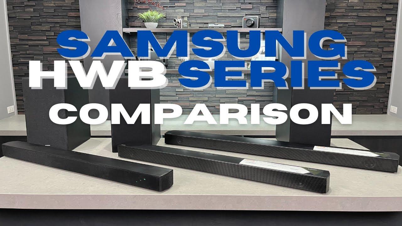 Samsung Soundbar Comparison HWB450 vs HWB550 vs HWB650