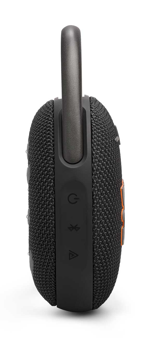 Left Side view Portable Clip 5 Speaker