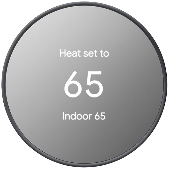 Main View of Google Nest Charcoal Thermostat - GA02081-US
